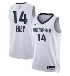 Men Memphis Grizzlies 14 Zach Edey White 2024 Draft Association Edition Stitched Jersey Men Memphis Grizzlies 14 Zach Edey White 2024 Draft Association Edition Stitched Jersey