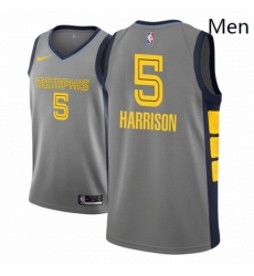 Men NBA 2018 19 Memphis Grizzlies 5 Andrew Harrison City Edition Gray Jersey Men NBA 2018 19 Memphis Grizzlies 5 Andrew Harrison City Edition Gray Jersey