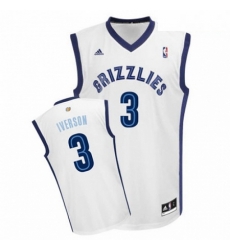 Mens Adidas Memphis Grizzlies 3 Allen Iverson Swingman White Home NBA Jersey Mens Adidas Memphis Grizzlies 3 Allen Iverson Swingman White Home NBA Jersey