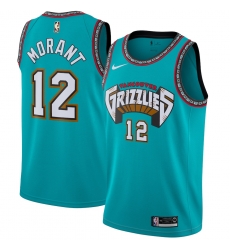 Men's Memphis Grizzlies #12 Ja Morant Green Nike 2019 ABA Hardwood Classics Green Throwback Swingman Jersey Men's Memphis Grizzlies #12 Ja Morant Green Nike 2019 ABA Hardwood Classics Green Throwback Swingman Jersey