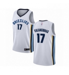 Mens Memphis Grizzlies 17 Jonas Valanciunas Authentic White Basketball Jersey Association Edition Mens Memphis Grizzlies 17 Jonas Valanciunas Authentic White Basketball Jersey Association Edition