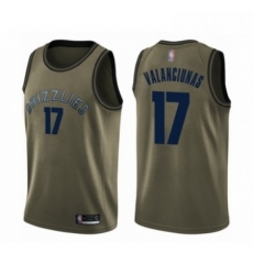 Mens Memphis Grizzlies 17 Jonas Valanciunas Swingman Green Salute to Service Basketball Jersey Mens Memphis Grizzlies 17 Jonas Valanciunas Swingman Green Salute to Service Basketball Jersey