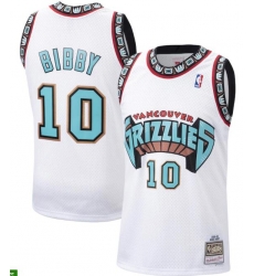 Men's Mike Bibby White Vancouver Grizzlies Mitchell & Ness Hardwood Classics 1998 Swingman Jersey Men's Mike Bibby White Vancouver Grizzlies Mitchell & Ness Hardwood Classics 1998 Swingman Jersey