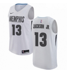 Mens Nike Memphis Grizzlies 13 Jaren Jackson Jr Authentic White NBA Jersey City Edition Mens Nike Memphis Grizzlies 13 Jaren Jackson Jr Authentic White NBA Jersey City Edition
