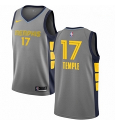 Mens Nike Memphis Grizzlies 17 Garrett Temple Swingman Gray NBA Jersey City Edition Mens Nike Memphis Grizzlies 17 Garrett Temple Swingman Gray NBA Jersey City Edition