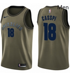 Mens Nike Memphis Grizzlies 18 Omri Casspi Swingman Green Salute to Service NBA Jersey Mens Nike Memphis Grizzlies 18 Omri Casspi Swingman Green Salute to Service NBA Jersey