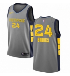 Mens Nike Memphis Grizzlies 24 Dillon Brooks Swingman Gray NBA Jersey City Edition Mens Nike Memphis Grizzlies 24 Dillon Brooks Swingman Gray NBA Jersey City Edition