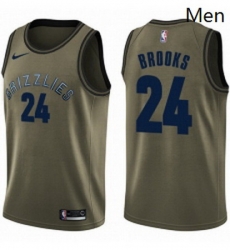 Mens Nike Memphis Grizzlies 24 Dillon Brooks Swingman Green Salute to Service NBA Jersey Mens Nike Memphis Grizzlies 24 Dillon Brooks Swingman Green Salute to Service NBA Jersey