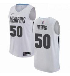 Mens Nike Memphis Grizzlies 50 Bryant Reeves Authentic White NBA Jersey City Edition Mens Nike Memphis Grizzlies 50 Bryant Reeves Authentic White NBA Jersey City Edition