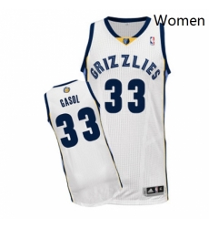 Womens Adidas Memphis Grizzlies 33 Marc Gasol Authentic White Home NBA Jersey Womens Adidas Memphis Grizzlies 33 Marc Gasol Authentic White Home NBA Jersey