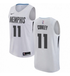 Womens Nike Memphis Grizzlies 11 Mike Conley Swingman White NBA Jersey City Edition Womens Nike Memphis Grizzlies 11 Mike Conley Swingman White NBA Jersey City Edition