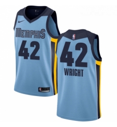 Womens Nike Memphis Grizzlies 42 Lorenzen Wright Authentic Light Blue NBA Jersey Statement Edition Womens Nike Memphis Grizzlies 42 Lorenzen Wright Authentic Light Blue NBA Jersey Statement Edition