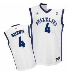 Youth Adidas Memphis Grizzlies 4 Wade Baldwin Swingman White Home NBA Jersey Youth Adidas Memphis Grizzlies 4 Wade Baldwin Swingman White Home NBA Jersey