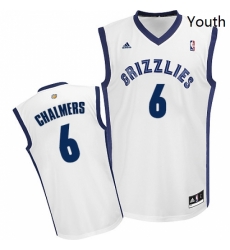 Youth Adidas Memphis Grizzlies 6 Mario Chalmers Swingman White Home NBA Jersey Youth Adidas Memphis Grizzlies 6 Mario Chalmers Swingman White Home NBA Jersey