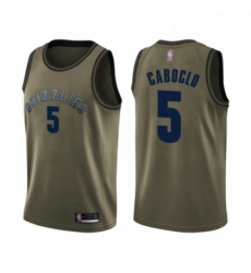 Youth Memphis Grizzlies 5 Bruno Caboclo Swingman Green Salute to Service Basketball Jersey Youth Memphis Grizzlies 5 Bruno Caboclo Swingman Green Salute to Service Basketball Jersey