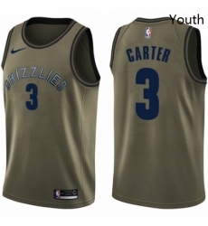 Youth Nike Memphis Grizzlies 3 Jevon Carter Swingman Green Salute to Service NBA Jersey Youth Nike Memphis Grizzlies 3 Jevon Carter Swingman Green Salute to Service NBA Jersey