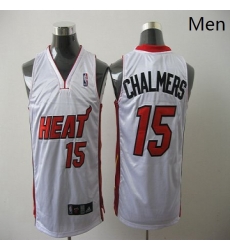 Heat 15 Mario Chalmers White Stitched NBA Jerse Heat 15 Mario Chalmers White Stitched NBA Jerse