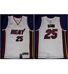 Heat 25 Kendrick Nunn White Nike Swingman Jersey Heat 25 Kendrick Nunn White Nike Swingman Jersey