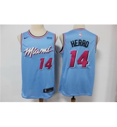 Men Miami Heat 14 Tyler Herro Light Blue Nike 2020 City Edition Swingman Jersey Men Miami Heat 14 Tyler Herro Light Blue Nike 2020 City Edition Swingman Jersey