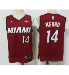 Men Miami Heat 14 Tyler Herro Red 2020 Brand Jordan Swingman Stitched NBA Jersey With The NEW Sponsor Logo Men Miami Heat 14 Tyler Herro Red 2020 Brand Jordan Swingman Stitched NBA Jersey With The NEW Sponsor Logo