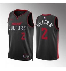 Men Miami Heat 2 Terry Rozier III Black 2023 24 City Edition Stitched Basketball Jersey Men Miami Heat 2 Terry Rozier III Black 2023 24 City Edition Stitched Basketball Jersey