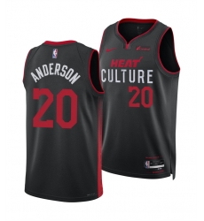 Men Miami Heat 20 Kyle Anderson Black 2025 City Edition Stitched Basketball Jersey Men Miami Heat 20 Kyle Anderson Black 2025 City Edition Stitched Basketball Jersey