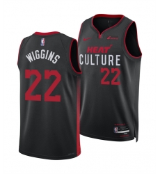 Men Miami Heat 22 Andrew Wiggins Black 2025 City Edition Stitched Basketball Jersey Men Miami Heat 22 Andrew Wiggins Black 2025 City Edition Stitched Basketball Jersey