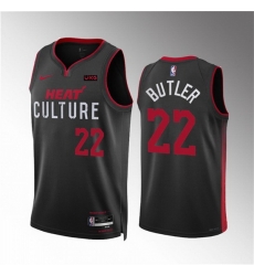 Men Miami Heat 22 Jimmy Butler Black 2023 24 City Edition Stitched Basketball Jersey Men Miami Heat 22 Jimmy Butler Black 2023 24 City Edition Stitched Basketball Jersey
