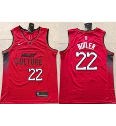 Men Miami Heat 22 Jimmy Butler Red 2024 City Edition Stitched Basketball Jersey Men Miami Heat 22 Jimmy Butler Red 2024 City Edition Stitched Basketball Jersey