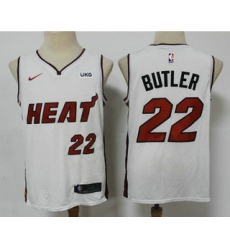 Men Miami Heat 22 Jimmy Butler White 2021 Nike Swingman Stitched NBA Jersey With The NEW Sponsor Logo Men Miami Heat 22 Jimmy Butler White 2021 Nike Swingman Stitched NBA Jersey With The NEW Sponsor Logo
