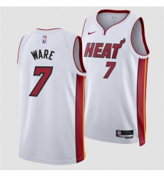 Men Miami Heat 7 Kel 27el Were White 2024 Draft Association Edition Stitched Basketball Jersey Men Miami Heat 7 Kel 27el Were White 2024 Draft Association Edition Stitched Basketball Jersey