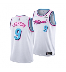 Men Miami Heat 9 Pelle Larsson White 2024 25 City Edition Stitched Basketball Jersey Men Miami Heat 9 Pelle Larsson White 2024 25 City Edition Stitched Basketball Jersey