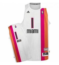 Mens Adidas Miami Heat 1 Chris Bosh Swingman White ABA Hardwood Classic NBA Jersey Mens Adidas Miami Heat 1 Chris Bosh Swingman White ABA Hardwood Classic NBA Jersey