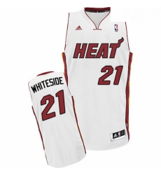 Mens Adidas Miami Heat 21 Hassan Whiteside Swingman White Home NBA Jersey Mens Adidas Miami Heat 21 Hassan Whiteside Swingman White Home NBA Jersey