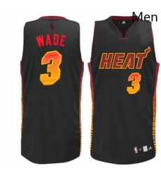Mens Adidas Miami Heat 3 Dwyane Wade Authentic Black Vibe NBA Jersey Mens Adidas Miami Heat 3 Dwyane Wade Authentic Black Vibe NBA Jersey