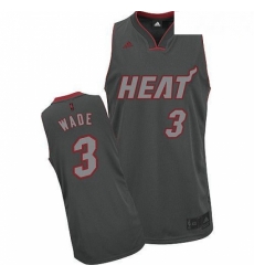 Mens Adidas Miami Heat 3 Dwyane Wade Swingman Grey Graystone Fashion NBA Jersey Mens Adidas Miami Heat 3 Dwyane Wade Swingman Grey Graystone Fashion NBA Jersey