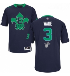 Mens Adidas Miami Heat 3 Dwyane Wade Swingman Navy Blue 2014 All Star NBA Jersey Mens Adidas Miami Heat 3 Dwyane Wade Swingman Navy Blue 2014 All Star NBA Jersey
