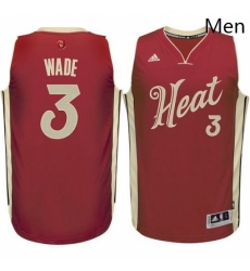 Mens Adidas Miami Heat 3 Dwyane Wade Swingman Red 2015 16 Christmas Day NBA Jersey Mens Adidas Miami Heat 3 Dwyane Wade Swingman Red 2015 16 Christmas Day NBA Jersey