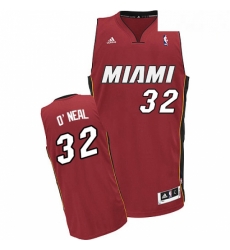 Mens Adidas Miami Heat 32 Shaquille ONeal Swingman Red Alternate NBA Jersey Mens Adidas Miami Heat 32 Shaquille ONeal Swingman Red Alternate NBA Jersey