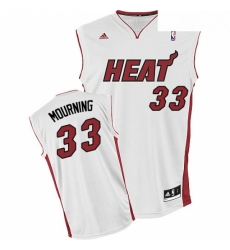 Mens Adidas Miami Heat 33 Alonzo Mourning Swingman White Home NBA Jersey Mens Adidas Miami Heat 33 Alonzo Mourning Swingman White Home NBA Jersey