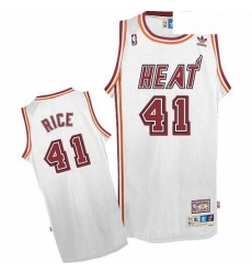 Mens Adidas Miami Heat 41 Glen Rice Swingman White Throwback NBA Jersey Mens Adidas Miami Heat 41 Glen Rice Swingman White Throwback NBA Jersey