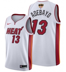 Men's Miami Heat #13 Bam Adebayo 2020 White Finals Bound Association Edition Stitched NBA Jersey Men's Miami Heat #13 Bam Adebayo 2020 White Finals Bound Association Edition Stitched NBA Jersey