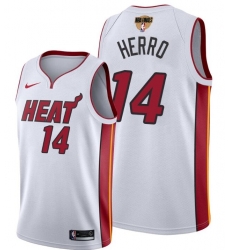 Men's Miami Heat #14 Tyler Herro White 2020 Finals Bound Association Edition Stitched NBA Jersey Men's Miami Heat #14 Tyler Herro White 2020 Finals Bound Association Edition Stitched NBA Jersey