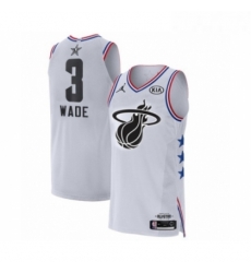 Mens Miami Heat 3 Dwyane Wade Authentic White 2019 All Star Game Basketball Jersey Mens Miami Heat 3 Dwyane Wade Authentic White 2019 All Star Game Basketball Jersey