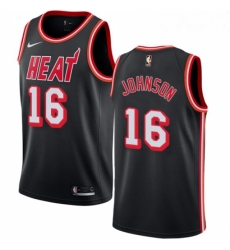Mens Nike Miami Heat 16 James Johnson Authentic Black Black Fashion Hardwood Classics NBA Jersey Mens Nike Miami Heat 16 James Johnson Authentic Black Black Fashion Hardwood Classics NBA Jersey