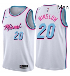Mens Nike Miami Heat 20 Justise Winslow Swingman White NBA Jersey City Edition Mens Nike Miami Heat 20 Justise Winslow Swingman White NBA Jersey City Edition