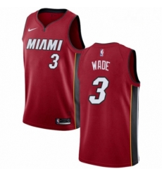 Mens Nike Miami Heat 3 Dwyane Wade Authentic Red NBA Jersey Statement Edition Mens Nike Miami Heat 3 Dwyane Wade Authentic Red NBA Jersey Statement Edition