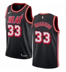 Mens Nike Miami Heat 33 Alonzo Mourning Authentic Black Black Fashion Hardwood Classics NBA Jersey Mens Nike Miami Heat 33 Alonzo Mourning Authentic Black Black Fashion Hardwood Classics NBA Jersey