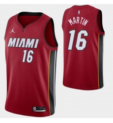 Miami Heat #16 Caleb Martin Red Statement Edition Jersey Miami Heat #16 Caleb Martin Red Statement Edition Jersey
