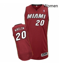 Womens Adidas Miami Heat 20 Justise Winslow Authentic Red Alternate NBA Jersey Womens Adidas Miami Heat 20 Justise Winslow Authentic Red Alternate NBA Jersey